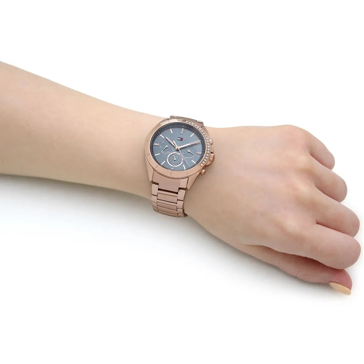 TOMMY HILFIGER KENNEDY Multifunction Steel Gold Rose Womens Watch  - 1782386