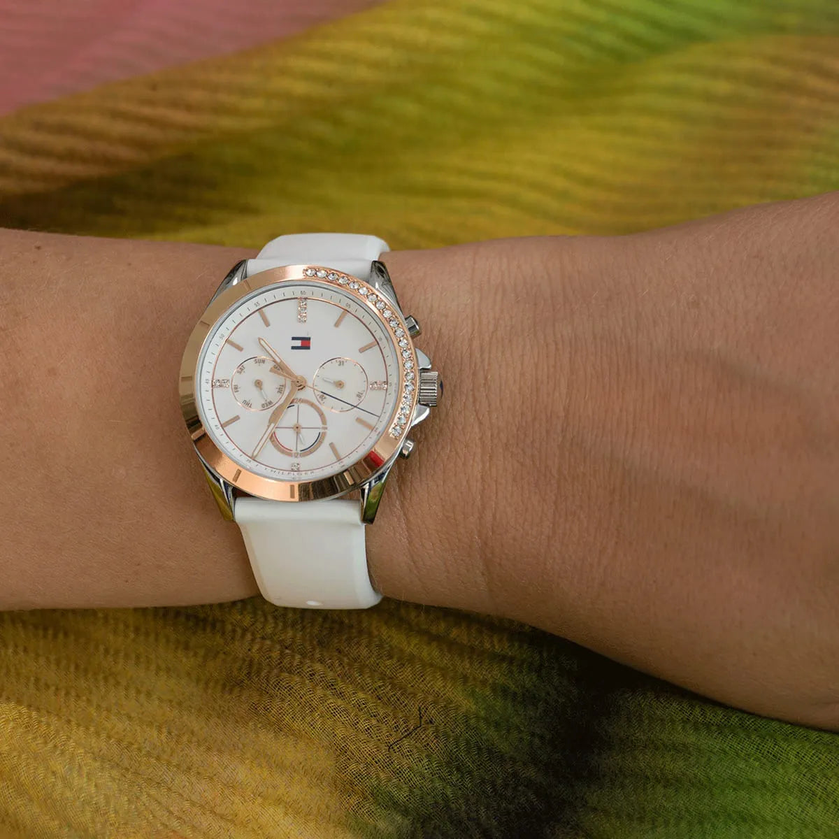 Tommy Hilfiger Women's Quartz White Silicone Strap White Dial 38mm Watch 1782388 1782388 - Image 8