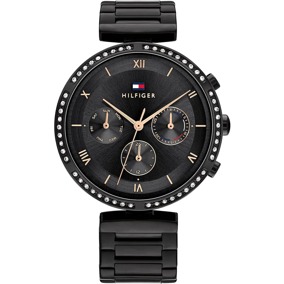 Tommy Hilfiger Quartz Multifunction Black Dial Watch for Women - 1782390