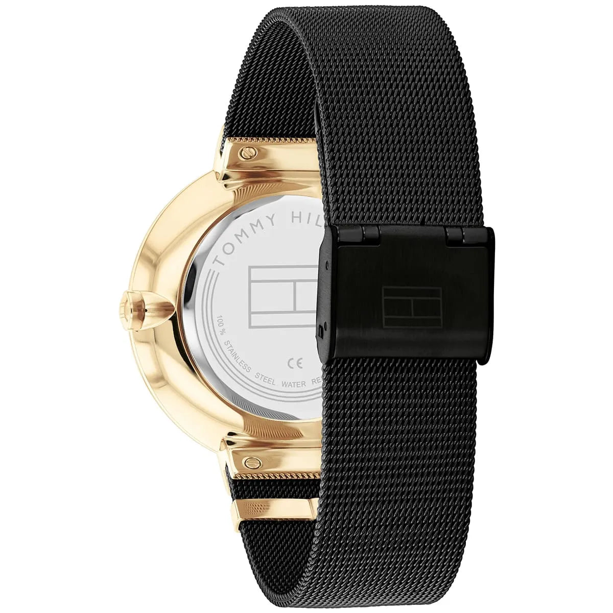 Tommy Hilfiger Black Steel Mesh Women's Watch - 1782540
