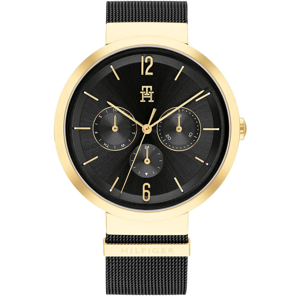 Tommy Hilfiger Black Steel Mesh Women's Watch - 1782540