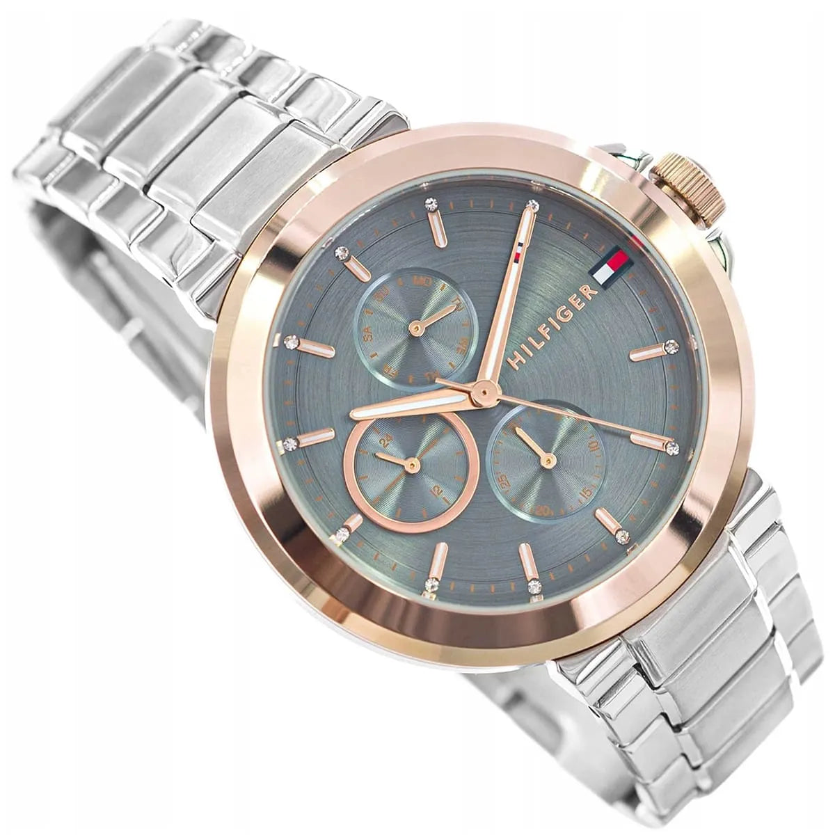 Tommy Hilfiger Stainless Steel Blue Dial Multi-function Women's Watch - 1782754