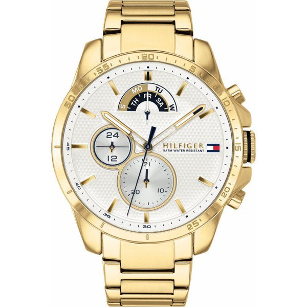 Tommy Hilfiger Gold Steel Men's Multi-function Watch  1791538 - Watches of New Zealand