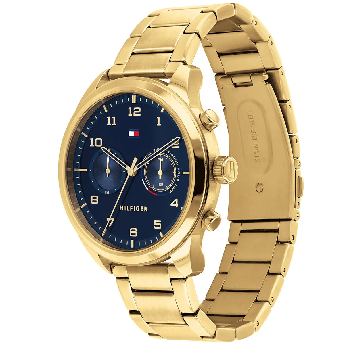 Tommy Hilfiger Gold Steel Multi-function Men's Watch - 1791783