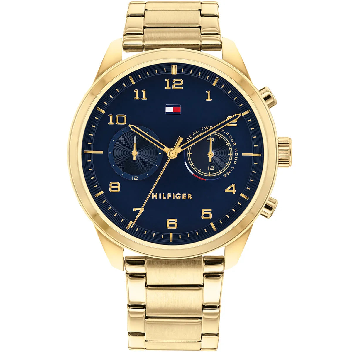 Tommy Hilfiger Gold Steel Multi-function Men's Watch - 1791783