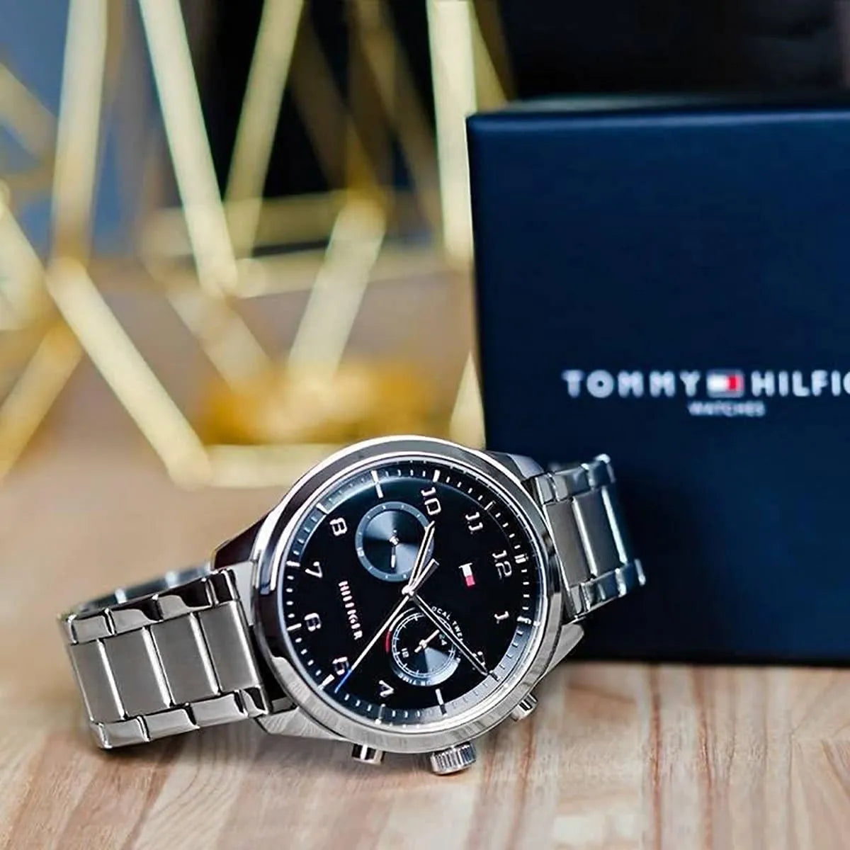 Tommy Hilfiger Patrick watch with brand packaging and presentation box