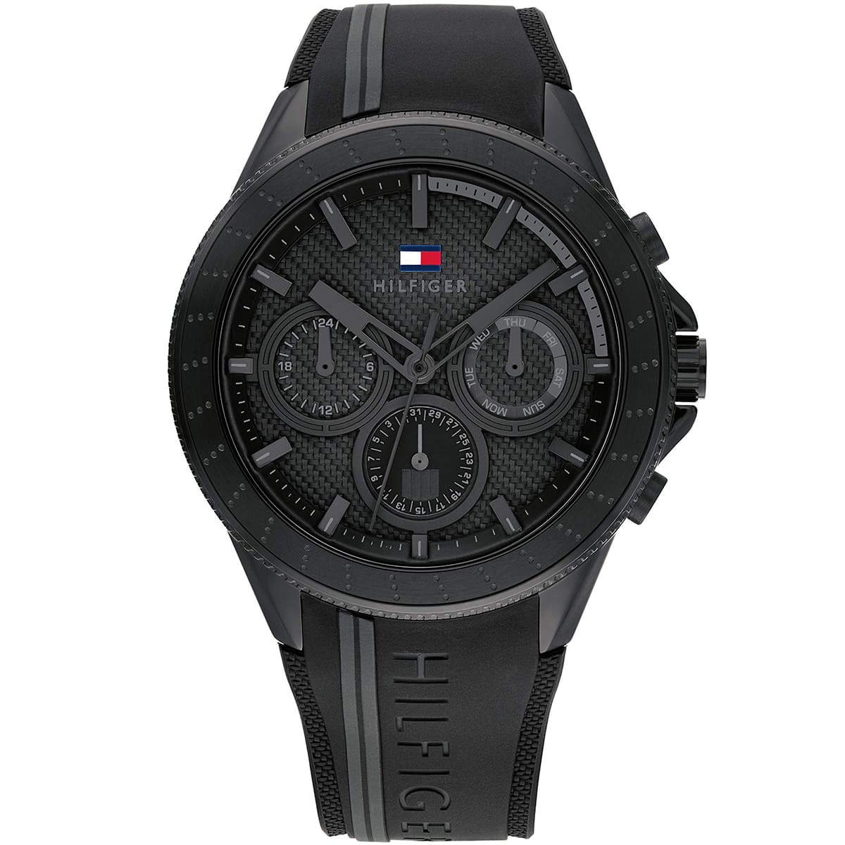 Tommy Hilfiger Aiden Multifunction Black Dial Men's Watch - 1791861
