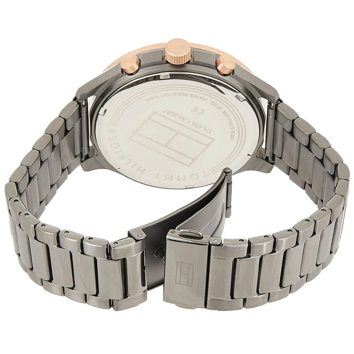 Tommy Hilfiger Asher Sub-Dials Gunmetal Bracelet Men's Watch - 1791871