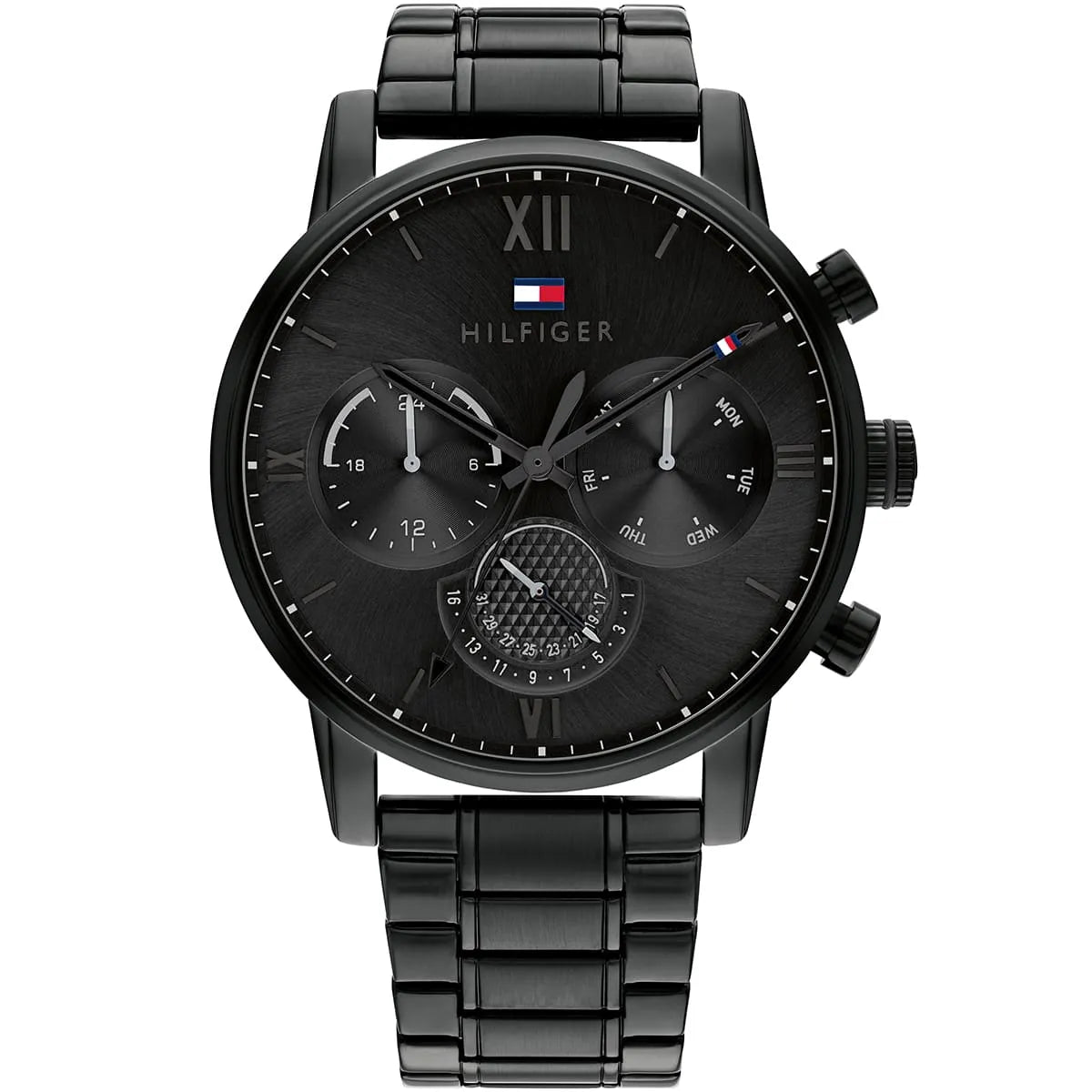 Tommy Hilfiger Sullivan Black Stainless Steel Multifunction Men's Watch - 1791879