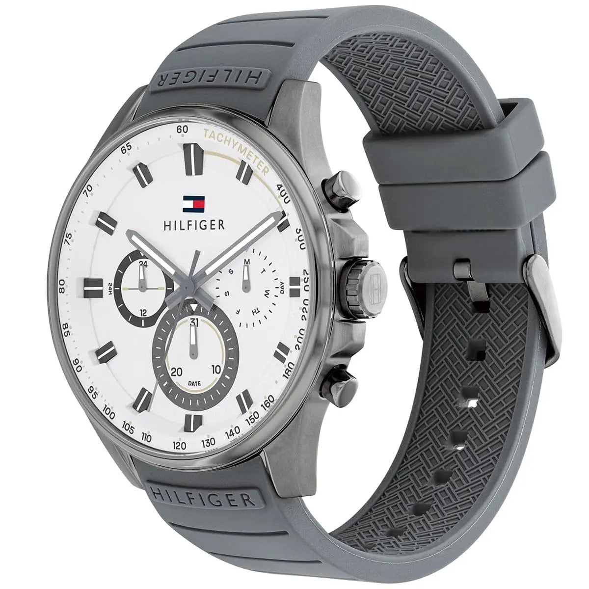 Tommy Hilfiger Max Grey & White Chronograph Mens Watch - 1791972