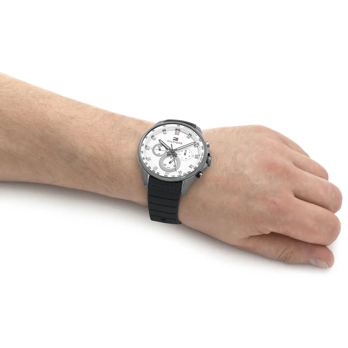 Tommy Hilfiger Max Grey & White Chronograph Mens Watch - 1791972