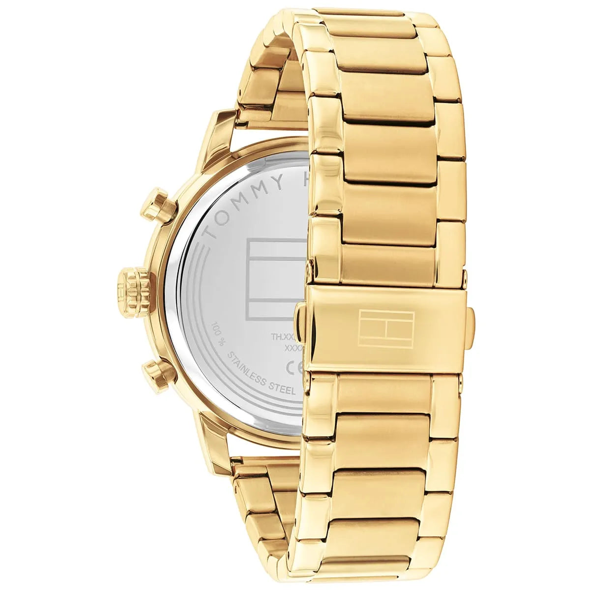TOMMY HILFIGER Analog Multifunction Quartz  With Gold-Tone Stainless Steel Bracelet Mens Watch - 1792216