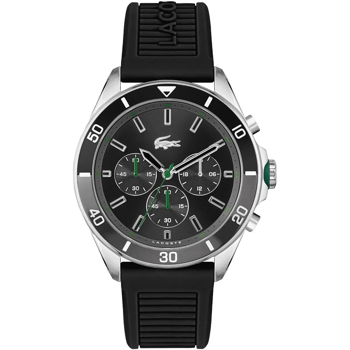 LACOSTE BLACK BRASS PATTERNED DIAL WATCH - 2011152