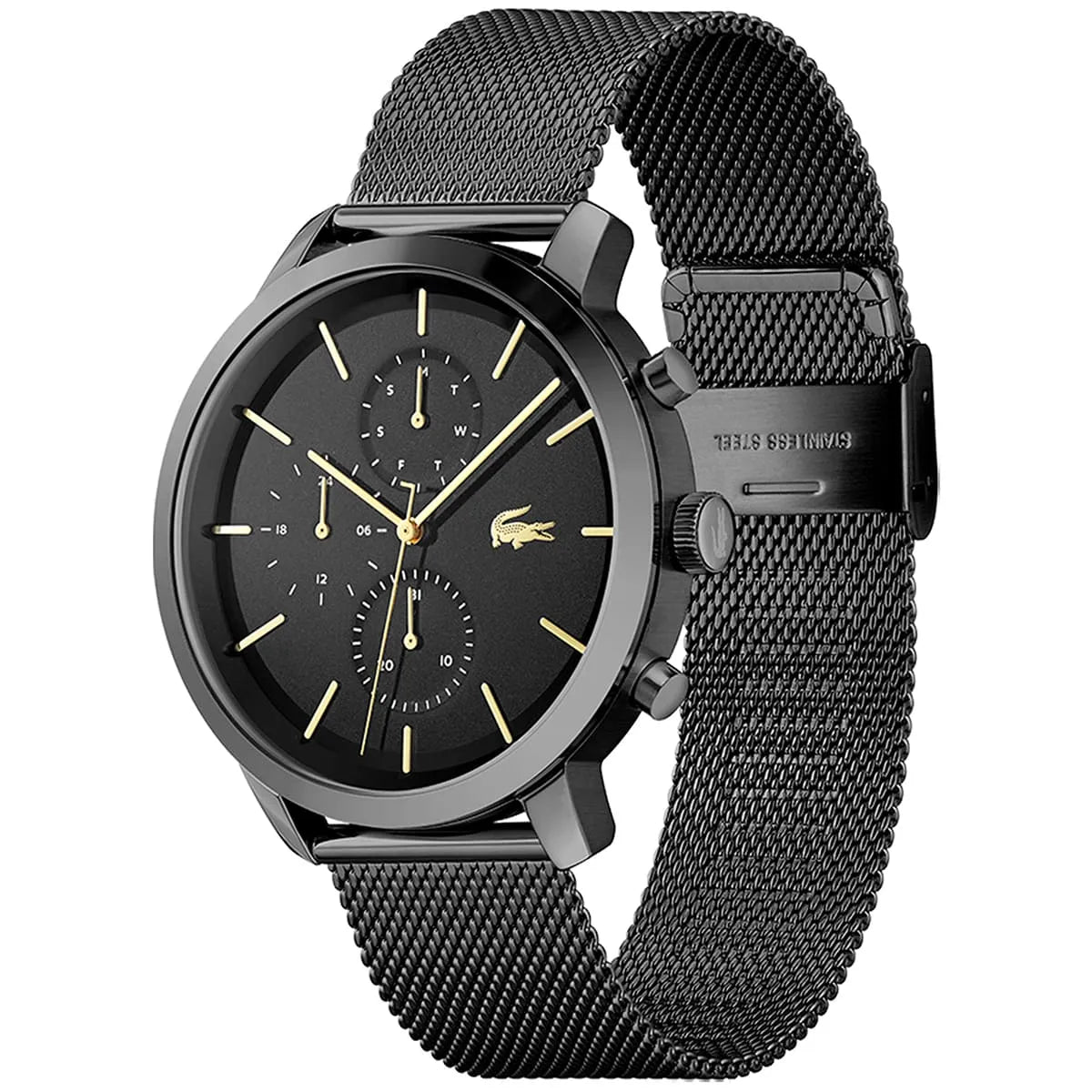 Lacoste Black Stainless Steel Quartz Movement Men’s Watch 2011194