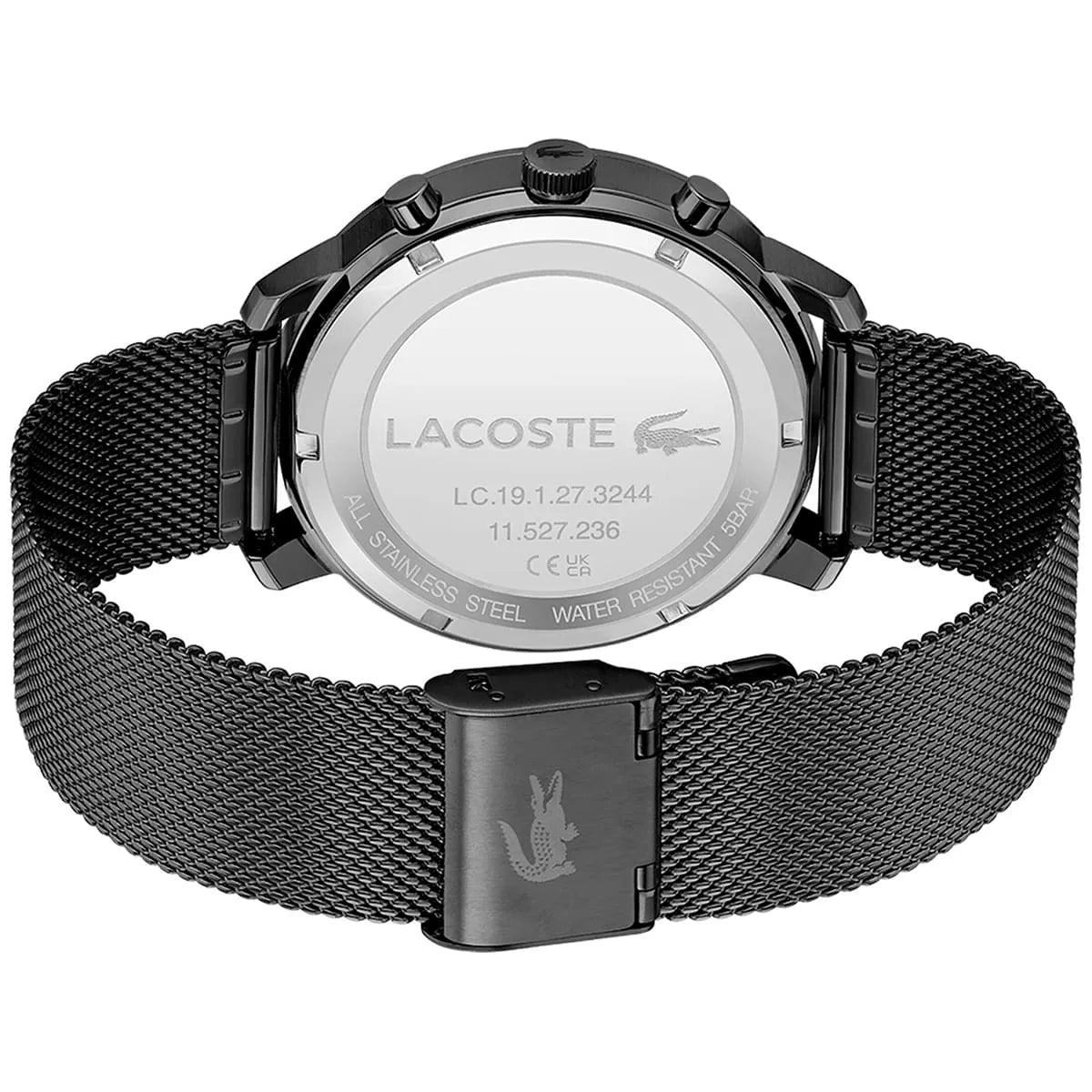 Lacoste Black Stainless Steel Quartz Movement Men’s Watch 2011194