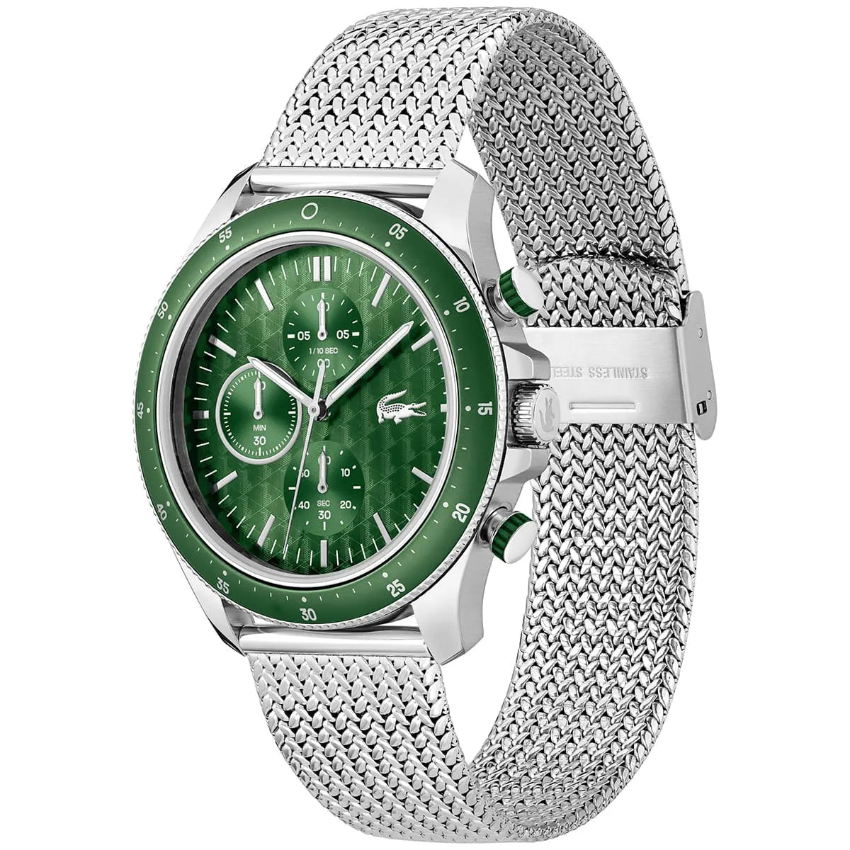 Lacoste Neo Heritage Chronograph  Quartz Silver Mesh Men's Watch 2011255