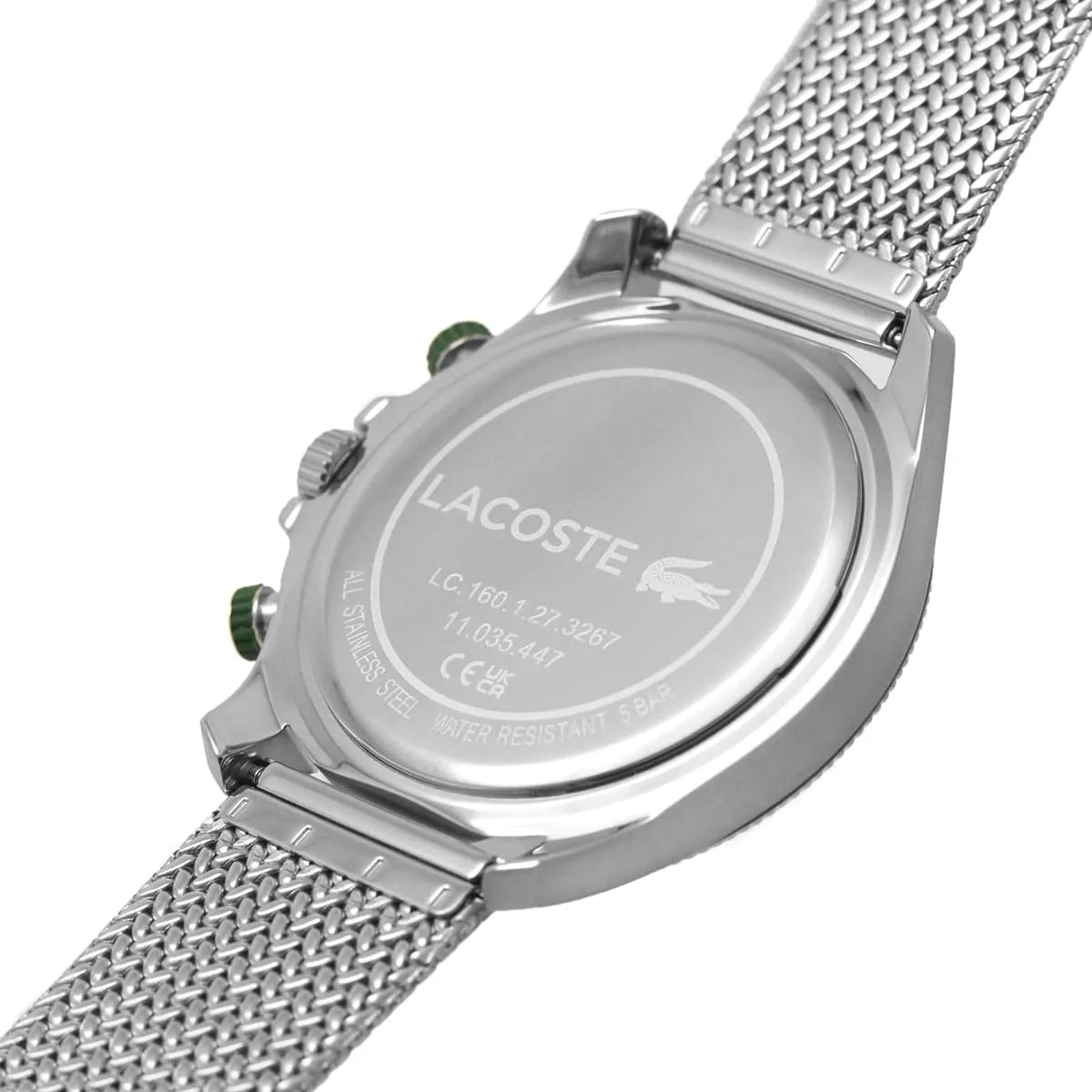 Lacoste Neo Heritage Chronograph  Quartz Silver Mesh Men's Watch 2011255