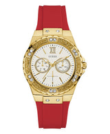 GUESS GOLD TONE CASE RED SILICONE Men's Watch  GW0431L1 - Watches of New Zealand