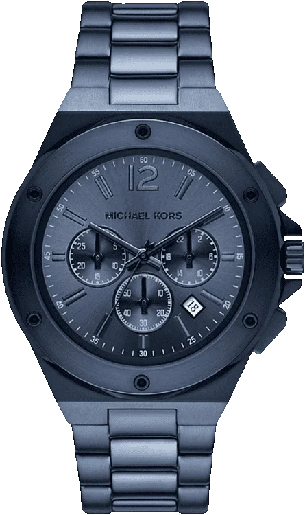 Michael Kors Oversized Lennox Blue-Tone Watch - MKO1235