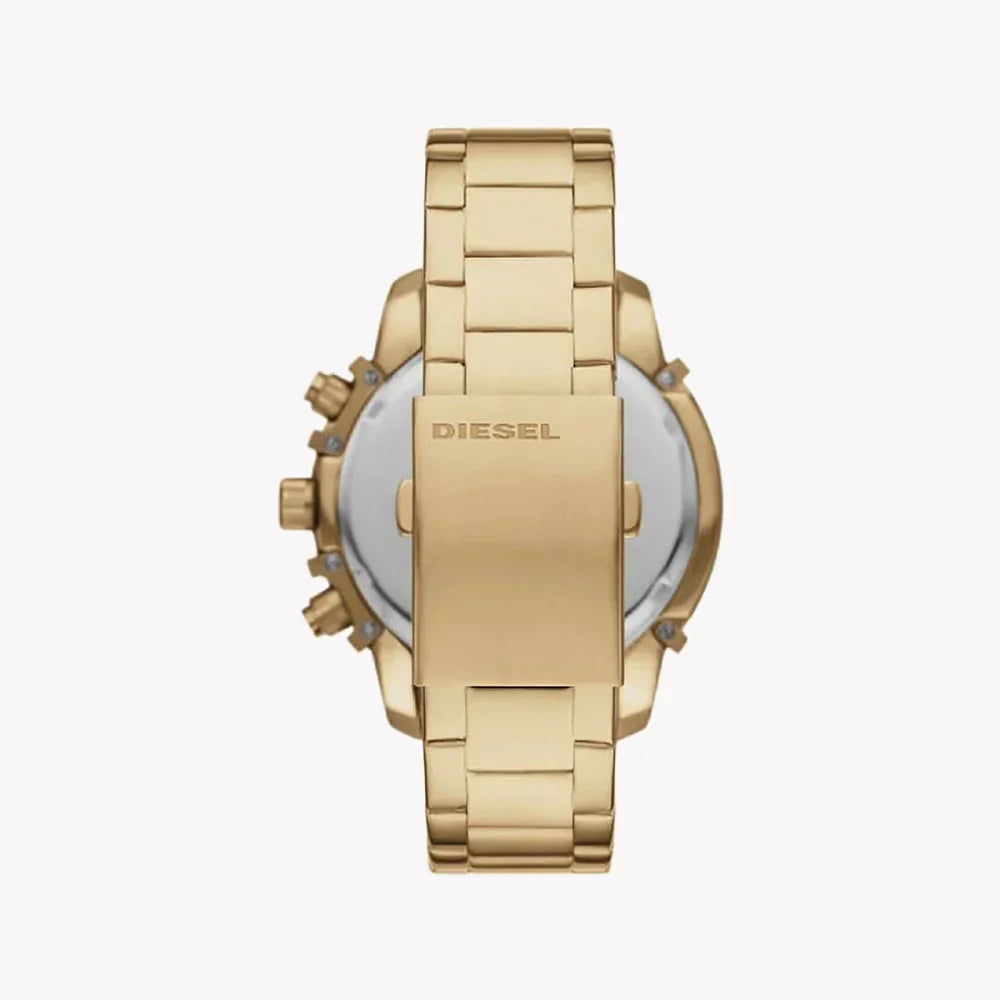 Diesel Griffed Chronograph 48mm Gold Dial Men's Watch DZ4595