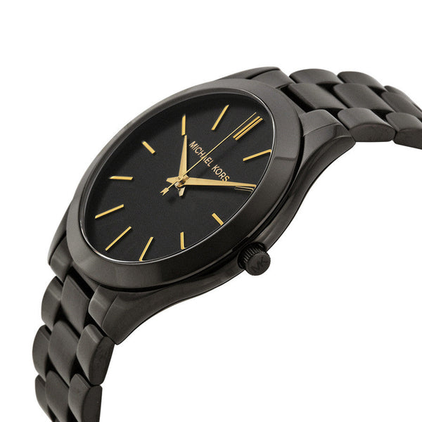 Michael Kors Slim Runway Black Ion-plated Unisex Watch MK3221 - Watches of New Zealand #2