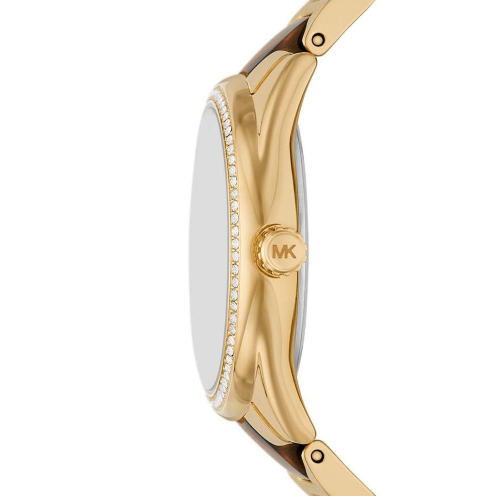 Michael Kors Janelle Two-Tone Tortoise Acetate Women's Watch - MK4730