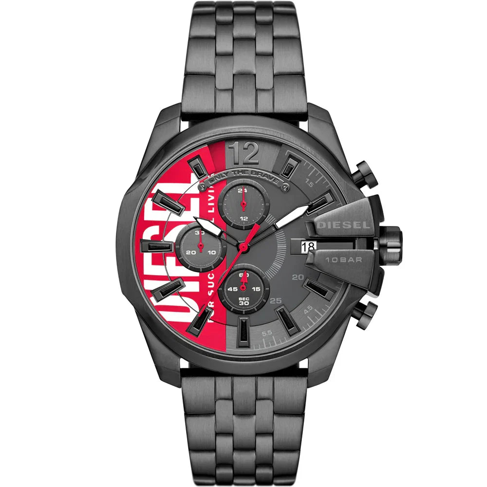 Diesel Baby Chief Chronograph, Gunmetal-Tone Stainless Steel Men's Watch - DZ4600