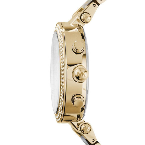 Michael Kors Parker Chronograph Green Dial Gold Ladies Watch MK6263 - Watches of New Zealand #2