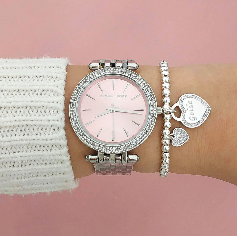 Michael Kors Darci Crystal Paved Pink Dial Ladies Watch MK3352 - Watches of New Zealand #5