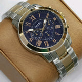 Fossil Grant Chronograph Blue Dial Two-tone Men's Watch FS5024 - Watches of New Zealand #5
