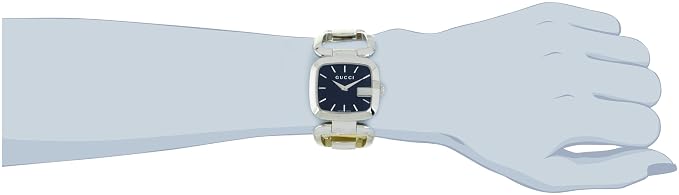 Gucci Black Dial Cushion Stainless Steel Quartz Women's Watch - YA125407