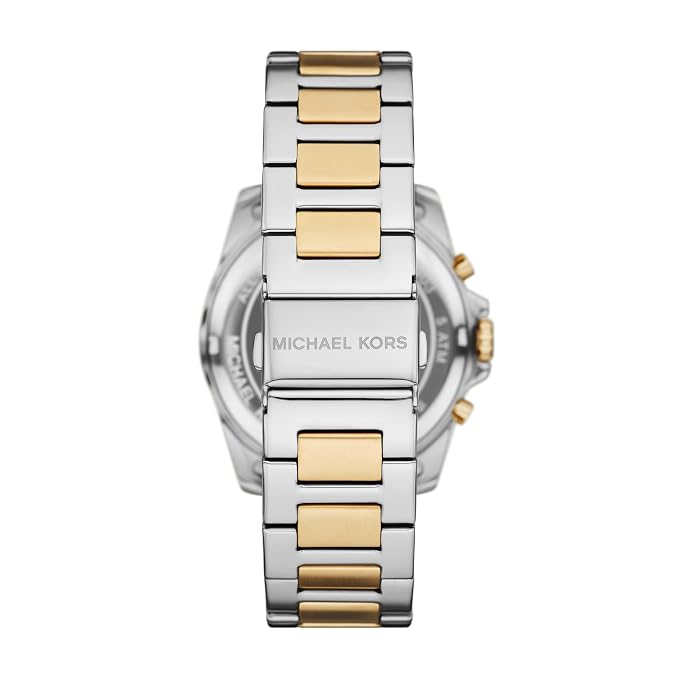 Michael Kors Analog Men Alek Silver Dial Two Tone Watch MK9183