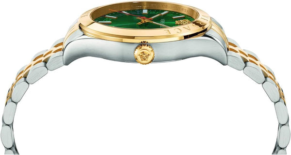 Versace Hellenyium Two-Tone Green Dial Men's Watch VEVK00620 - Watches of New Zealand #2