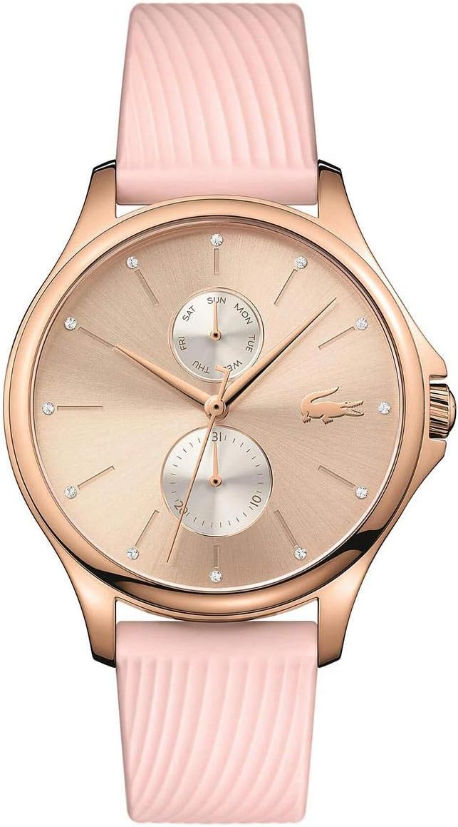 Lacoste Quartz, Analog and Pink Leather Womens Watch - 2001025