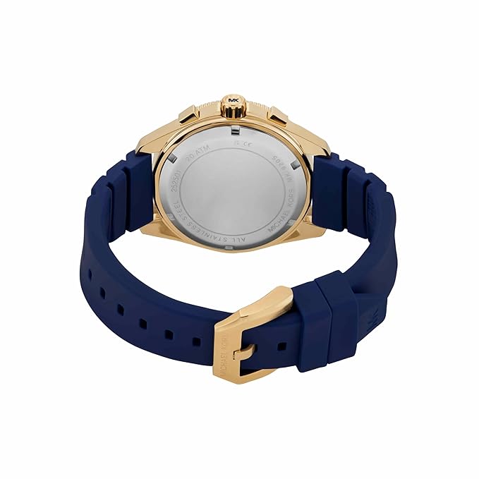Michael Kors Maritime Blue Dial Chronograph Silicone Strap Men's Watch MK9205