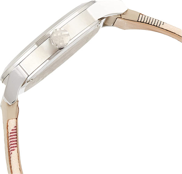 Burberry Women's Swiss The City Haymarket Check and White Leather Strap Women's Watch BU9132 - Watches of New Zealand #2