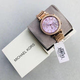 Michael Kors Parker Chronograph Purple Dial Rose Ladies Watch MK6169 - Watches of New Zealand #5