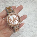 Michael Kors Parker Rose Gold and Silver Ladies Watch MK6314 - Watches of New Zealand #4
