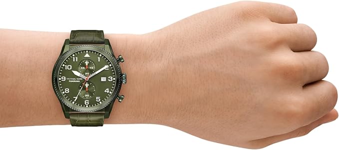 Michael Kors Panorama, Stainless Steel Watch for Men with Steel or Leather Band Men's Watch- MK9199