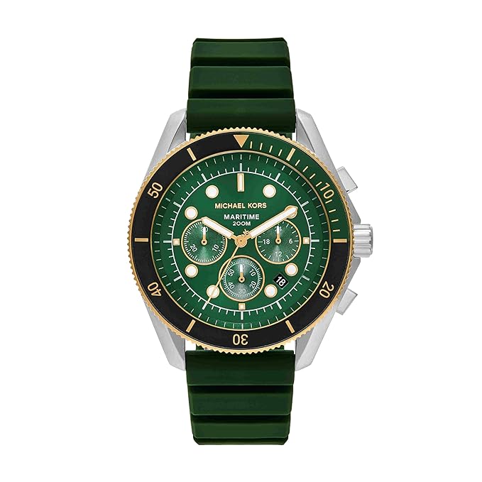 Michael Kors Maritime Chronograph Green Silicone Men's Watch