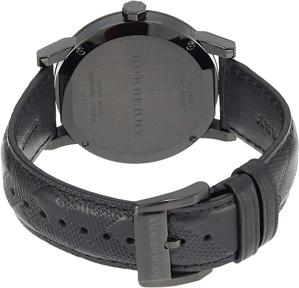 Burberry City Black Leather Strap Men's Watch BU9906 - Watches of New Zealand #2