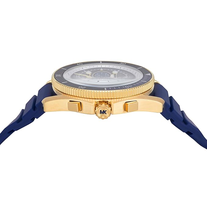 Michael Kors Maritime Blue Dial Chronograph Silicone Strap Men's Watch MK9205