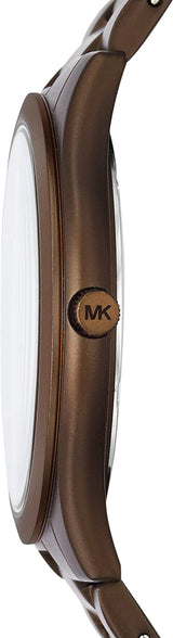 Michael Kors Slim Runway Brown Unisex Watch MK4508 - Watches of New Zealand #2