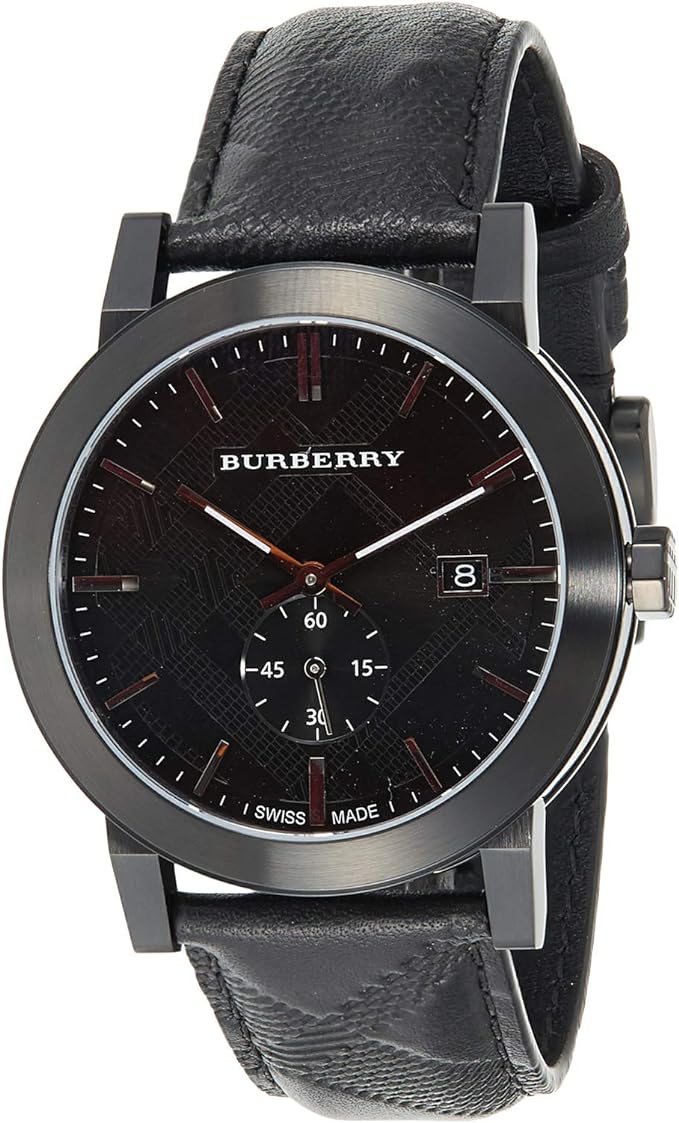 Burberry City Black Leather Strap Men's Watch  BU9906 - Watches of New Zealand