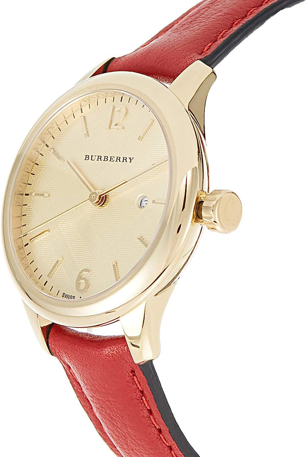 BURBERRY Ladies The Classic Round Leather Strap Women's Watch BU10102 - Watches of New Zealand #2