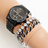 Michael Kors Chronograph Black Women's Watch MK5709 - Watches of New Zealand #4