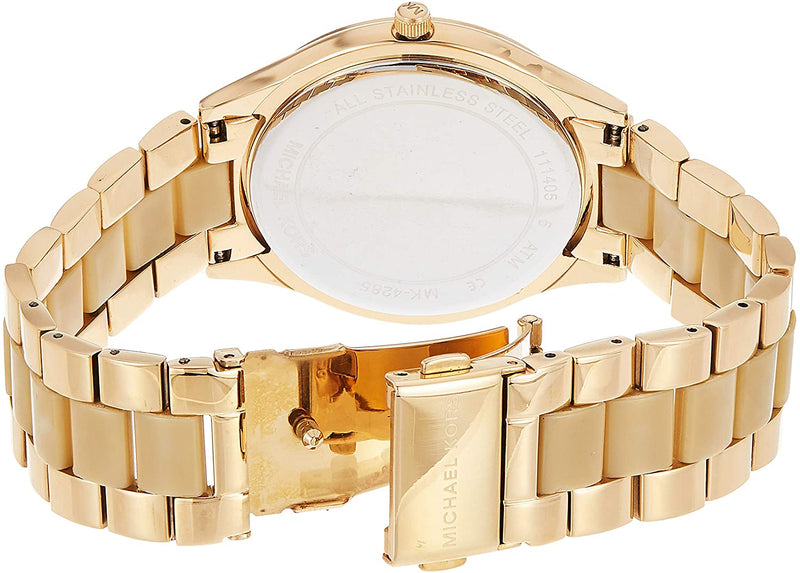 Michael Kors Slim Runway All Gold Ladies Watch MK4285 - Watches of New Zealand #3