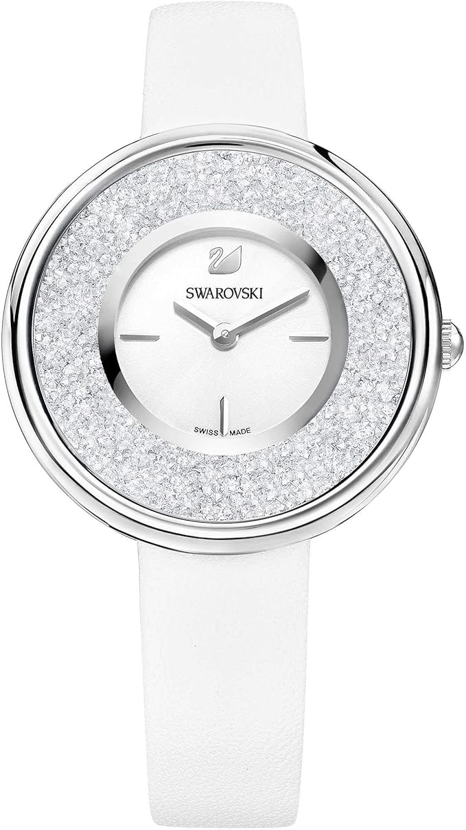 Swarovski Graceful Lady Floating Crystals White Dial White Strap Women's Watch 5275046