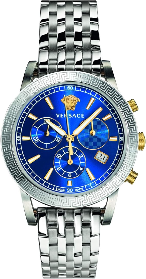 Versace Sport Tech Chronograph Quartz Blue Dial Men's Watch VELT00219