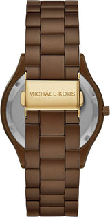 Michael Kors Slim Runway Brown Unisex Watch MK4508 - Watches of New Zealand #3